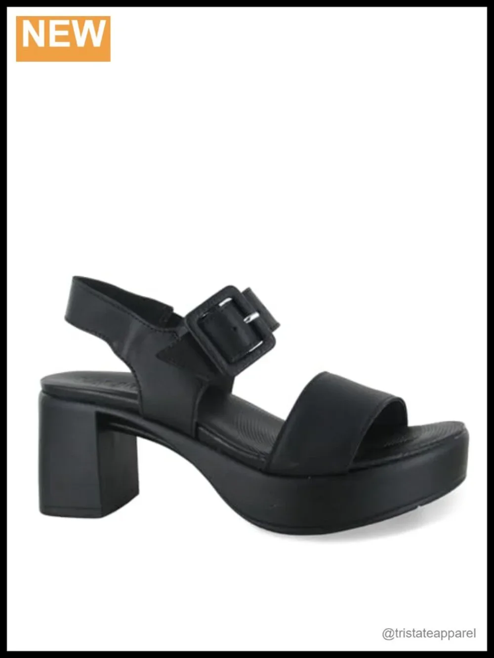 Leather Open Toe Slingback Platform Sandal Casual Dress